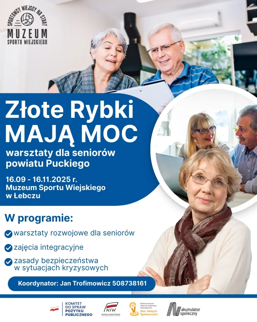 Ruszyły warsztaty „Złote Rybki MAJĄ MOC” dla seniorów z powiatu puckiego!