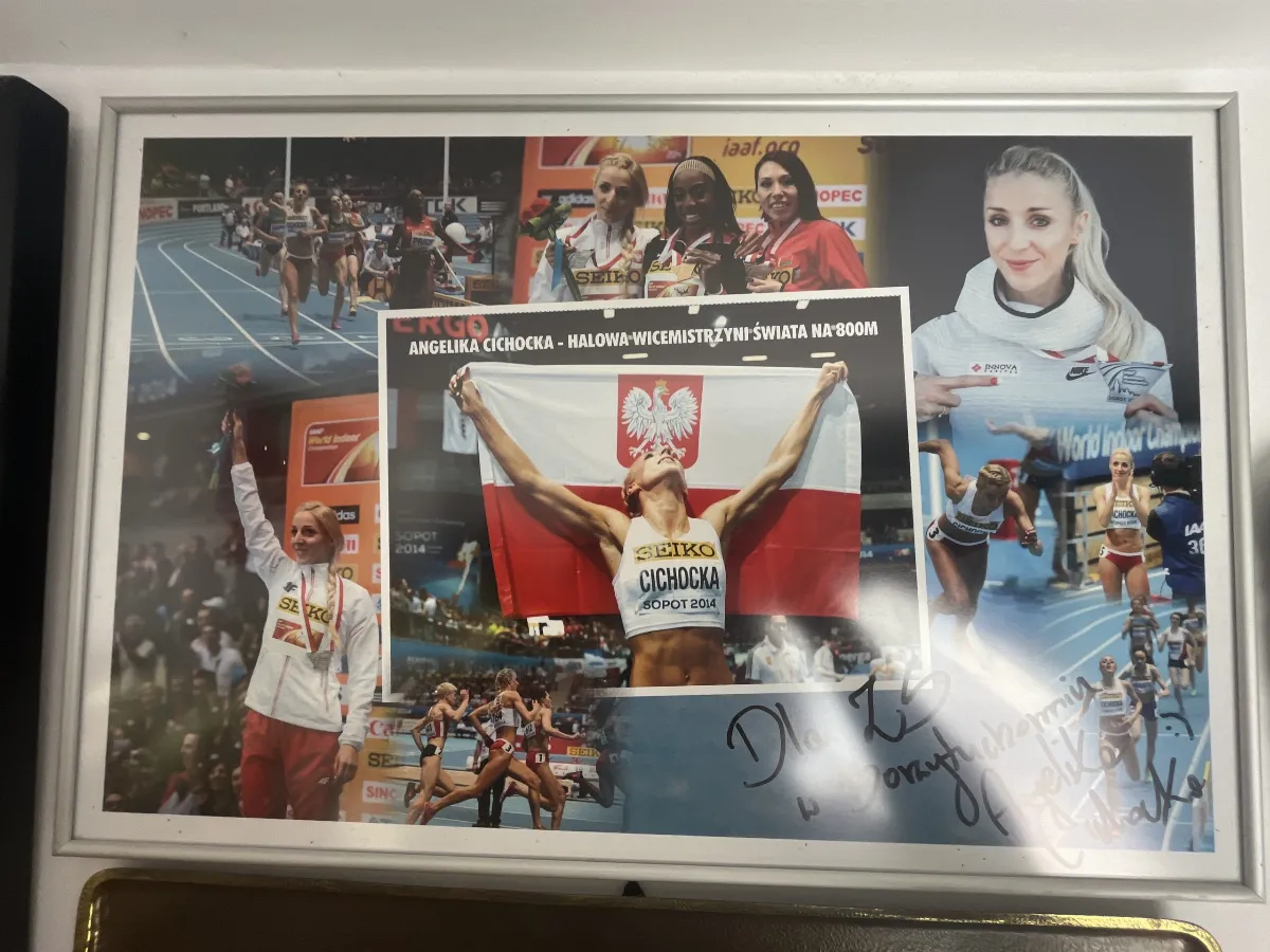 Tablica Z Dedykacją Dla Zs W Borzytuchomiu Od Olimpijki Angeliki Cichockiej – Jarosław Dywizjusz – Ulks Talex Borzytuchom – 2021