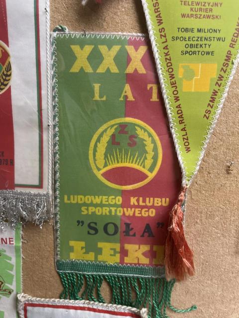 Proporczyk z okazji 30-lecia LKS Sokół Lęki