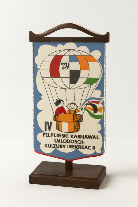 Proporczyk IV Pelplińskiego Festiwalu Młodości Kultury i Rekreacji 1979