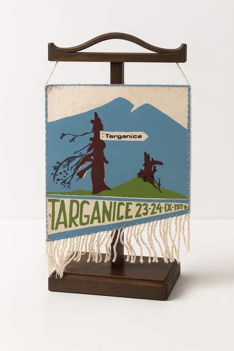 Proporczyk reprezentujący Targanice z 1978 roku