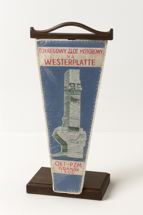 Proporczyk z I Okręgowego Zlotu Motorowego na Westerplatte