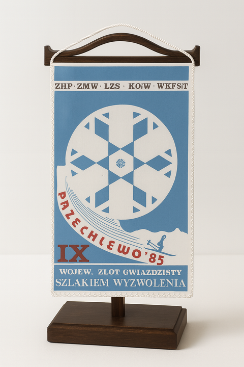 Proporczyk IX Wojewódzkiego Zlotu Gwiaździstego Szlakiem Wyzwolenia 1985