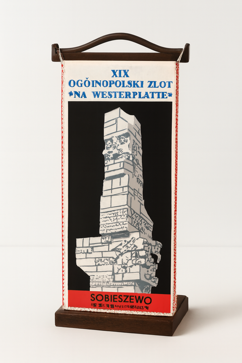 Proporczyk XIX Ogólnopolskiego Zlotu Na Westerplatte Sobieszewo 1987