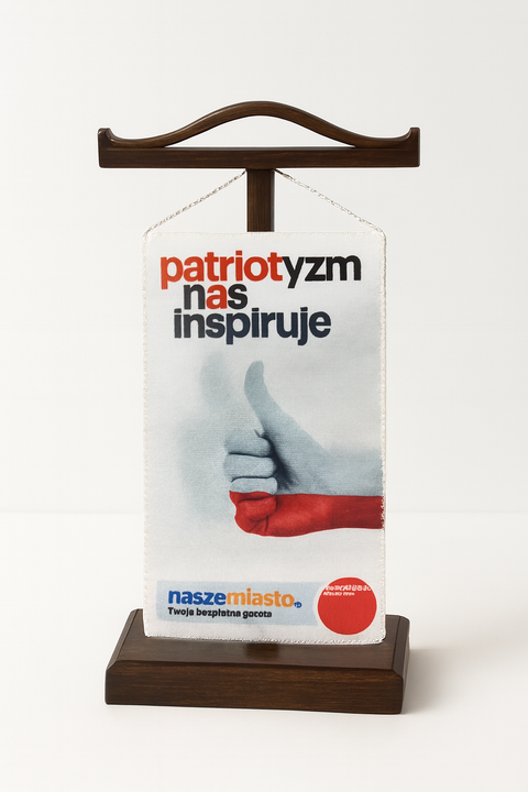Proporczyk z napisem Patriotyzm Nas Inspirowuje