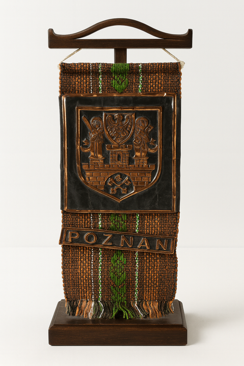 Proporczyk MKS Czarni z herbem Poznania