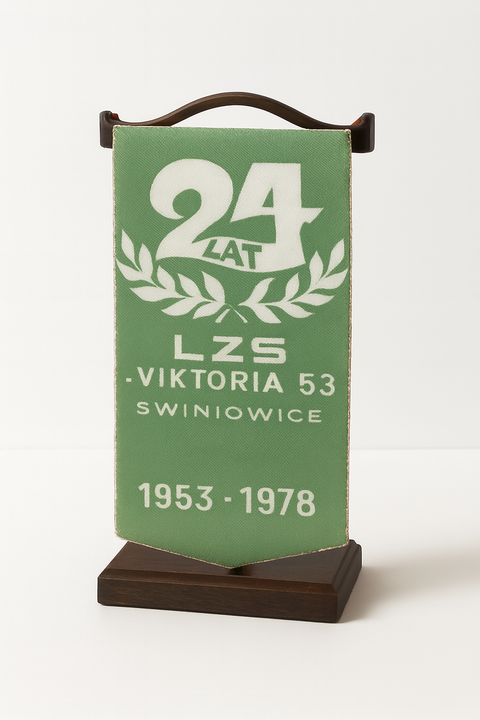 Proporczyk 25-lecia LZS Viktoria 53 Świniowice 1953-1978