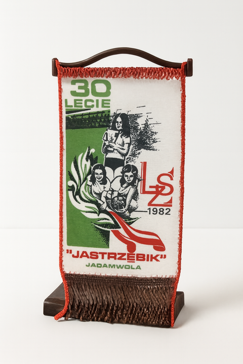 Proporczyk upamiętniający 30-lecie LZS Jastrzębik Jadamwola z 1982 roku