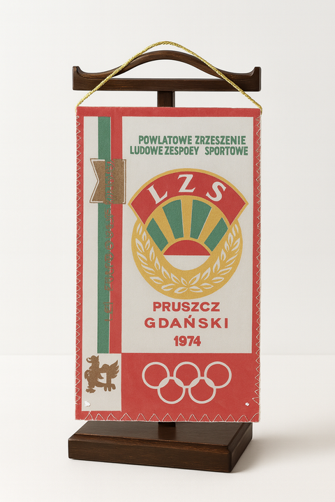 Proporczyk Powiatowego Zrzeszenia LZS Starogard Gdański z 1974 roku